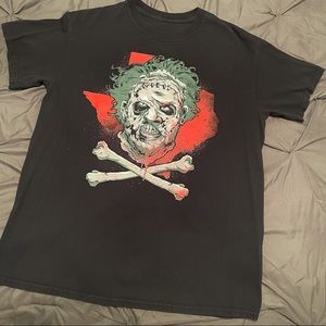 Leather face Shirt